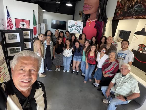 Pomona College students visiting Nuestra Casa Museum
